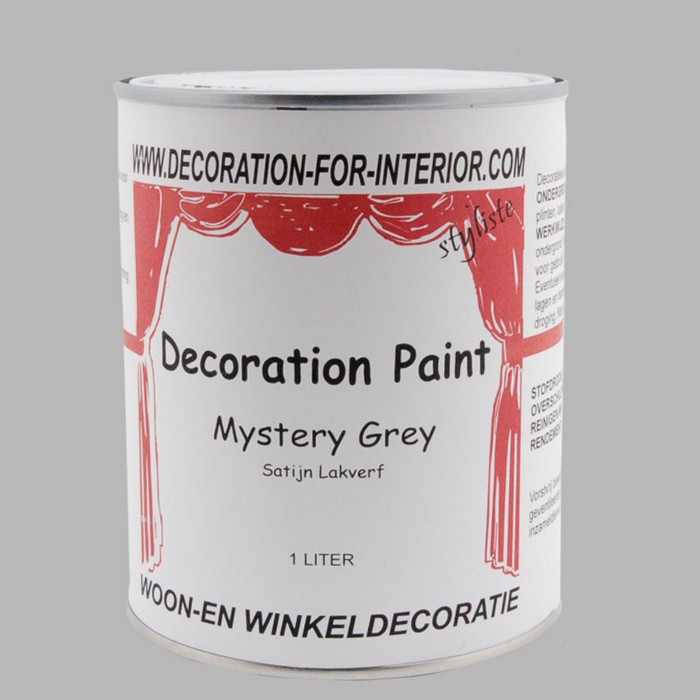 DECORATION PAINT | MYSTERY GREY LACQUER PAINT 1 liter